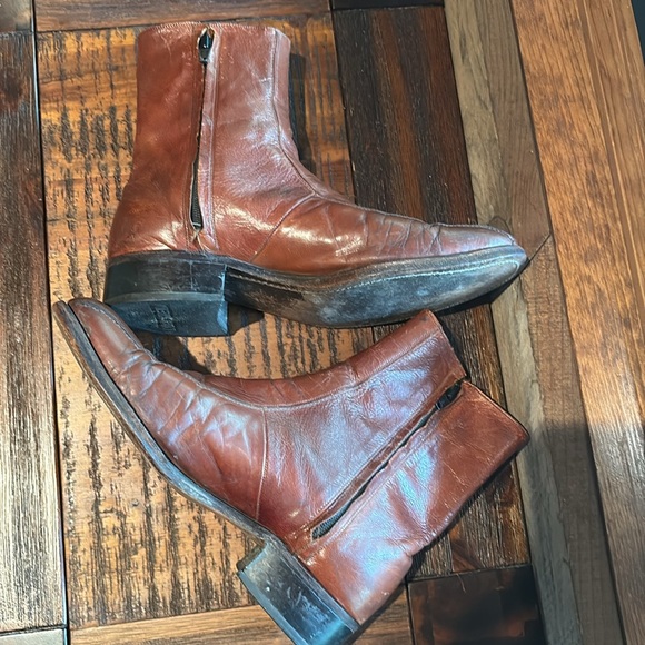 Vintage Rust Brown Florsheim Imperial Men’s Boots extra wide Sz 7.5 3E - Picture 10 of 13